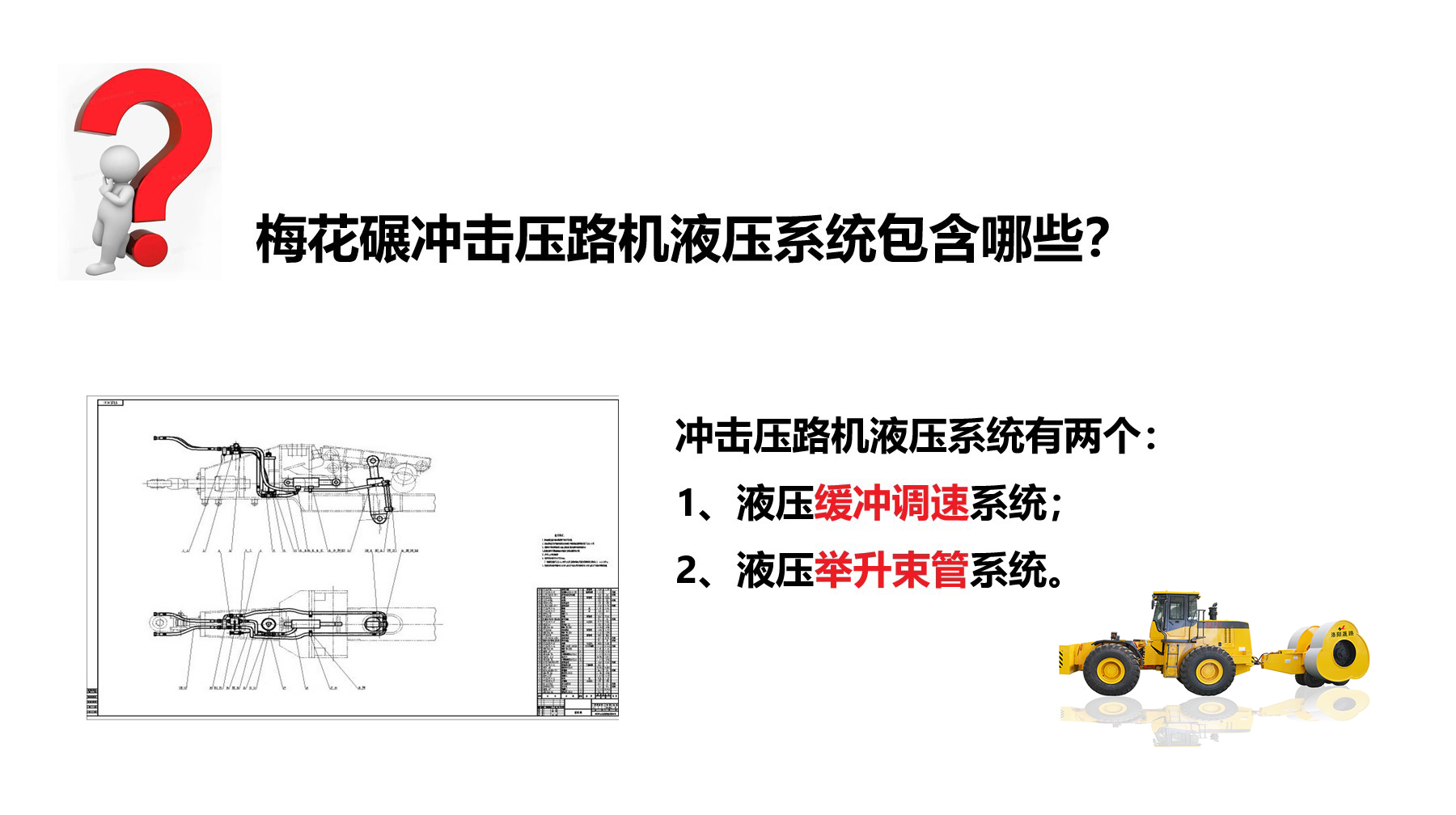 沖擊碾液壓系統有哪些？作用是什么？